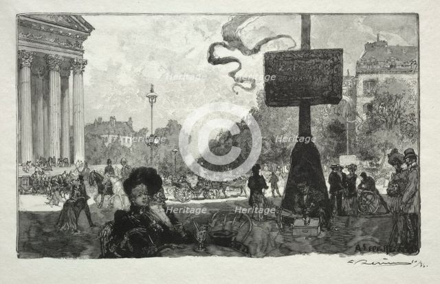 Coin de la Rue Royale, 1890. Creator: Auguste Louis Lepère (French, 1849-1918).