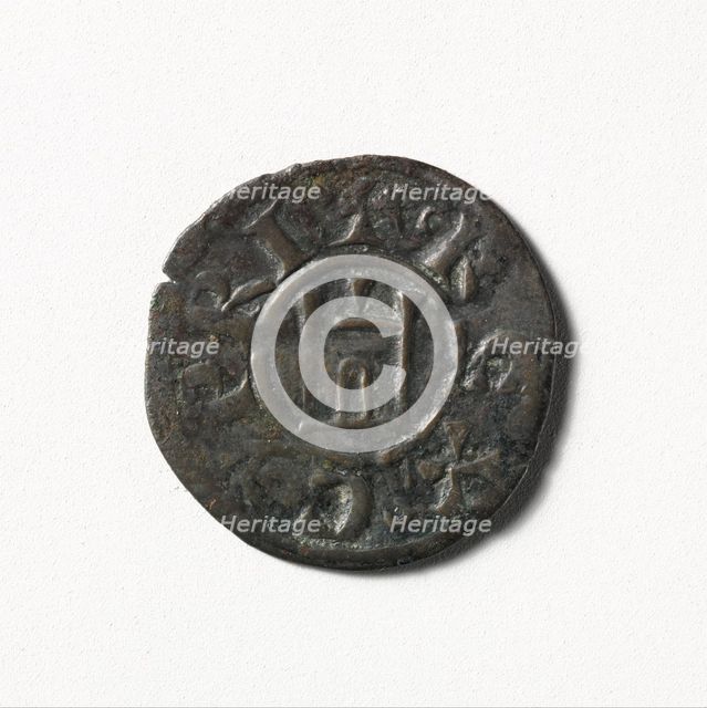 Coin (Denier) of Henry I of Cyprus (1218-1253), Cypriote, 1218-1253. Creator: Unknown.