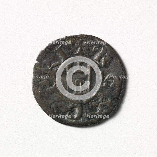 Coin (Denier) of Henry I of Cyprus (1218-1253), Cypriote, 1218-1253. Creator: Unknown.