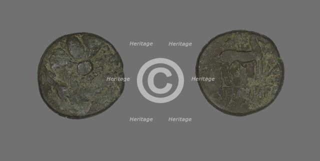 Coin Depicting a Wreath, 202-133 BCE. Creator: Unknown.