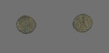 Coin Depicting a Bust, (301-400 ?). Creator: Unknown