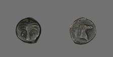 Coin Depicting a Date Palm Tree, 410-146 BCE. Creator: Unknown