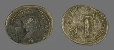 Coin Depicting a Female Bust, 98-117 (?). Creator: Unknown