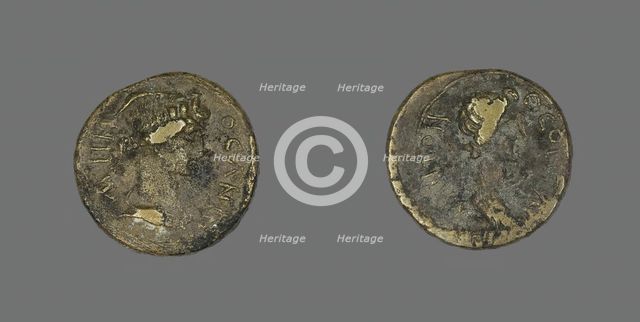 Coin Depicting a Female Bust, 31 BCE-476 CE. Creator: Unknown.