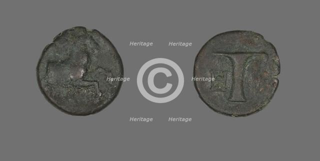 Coin Depicting a Horse, 320-250 BCE. Creator: Unknown.