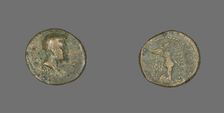 Coin Depicting a Male Bust, 55 CE. Creator: Unknown