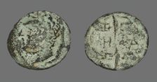 Coin Depicting a Male Head, before 190 BCE (?). Creator: Unknown