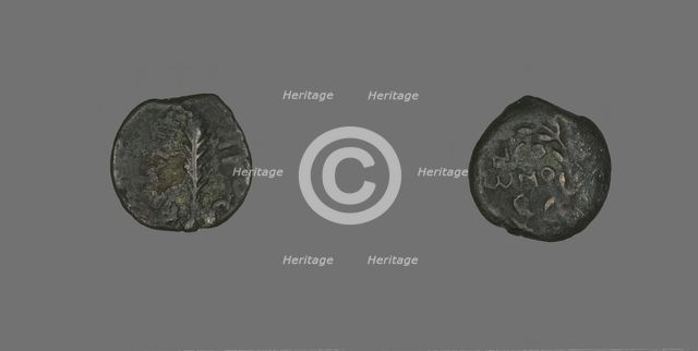Coin Depicting a Palm Branch, 58-59, Procurator-Antonius Felix (Nero's reign). Creator: Unknown.