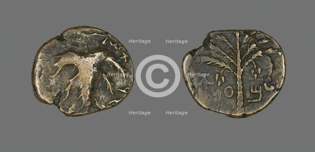 Coin Depicting a Palm Tree, 132-135. Creator: Unknown.
