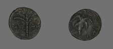 Coin Depicting a Palm Tree, 133-135. Creator: Unknown