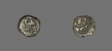 Coin Depicting a Parasol, 42-43, reign of King Herod Agrippa I (37-43). Creator: Unknown
