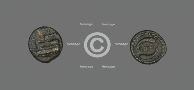 Coin Depicting a Ship's Prow, after 307-243 BCE. Creator: Unknown.