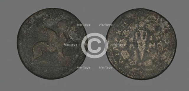 Coin Depicting a Sphinx, 138-192. Creator: Unknown.