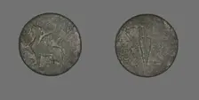Coin Depicting a Sphinx, 138-217 (?). Creator: Unknown