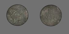 Coin Depicting a Sphinx, 138-217 (?). Creator: Unknown