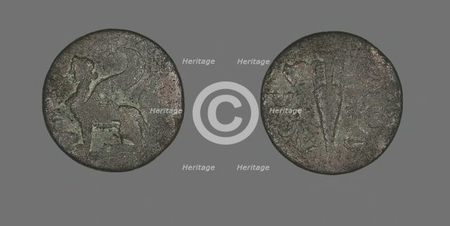 Coin Depicting a Sphinx, 138-217 (?). Creator: Unknown.