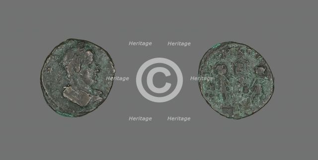 Coin Depicting an Emperor, 4th century. Creator: Unknown.