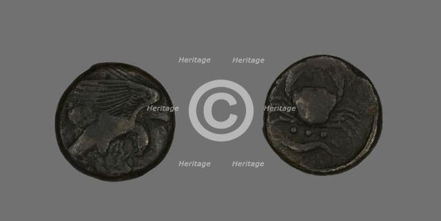 Coin Depicting an Eagle, about 472/406 BCE. Creator: Unknown.