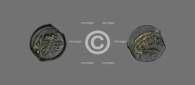 Coin Depicting an Olive Wreath, 30-31, Procurator: Pontius Pilatus (reign of Tiberius). Creator: Unknown.