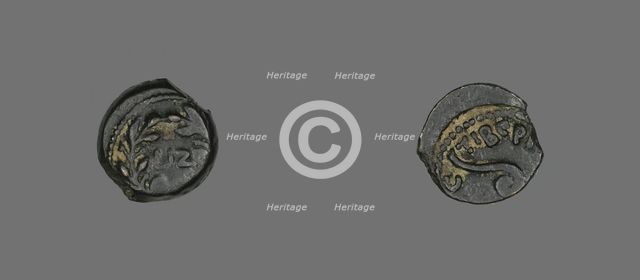 Coin Depicting an Olive Wreath, 30-31, Procurator: Pontius Pilatus (reign of Tiberius). Creator: Unknown.