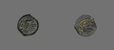 Coin Depicting an Olive Wreath, 30-31, Procurator: Pontius Pilatus (reign of Tiberius). Creator: Unknown