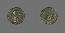 Coin Depicting Bust of Dionysos, 3rd century CE. Creator: Unknown