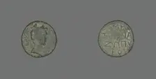 Coin Depicting Emperor Augustus, 27 BCE-14 CE. Creator: Unknown