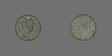 Coin Depicting Emperor Augustus, 27 BCE-14 CE. Creator: Unknown
