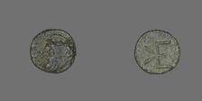Coin Depicting Head of a Male, 400-310 BCE. Creator: Unknown