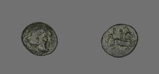 Coin Depicting Herakles, 220-178 BCE, issued by Philip V. Creator: Unknown