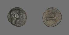 Coin Depicting Jugate Heads of Emperor Claudius and Agrippina, AD 41/54. Creator: Unknown