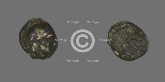 Coin Depicting Laureate Head, 400-350 BCE. Creator: Unknown.