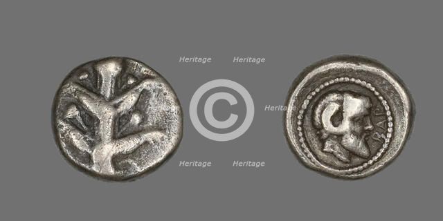Coin Depicting Silphium Plant, 480-435 BCE. Creator: Unknown.