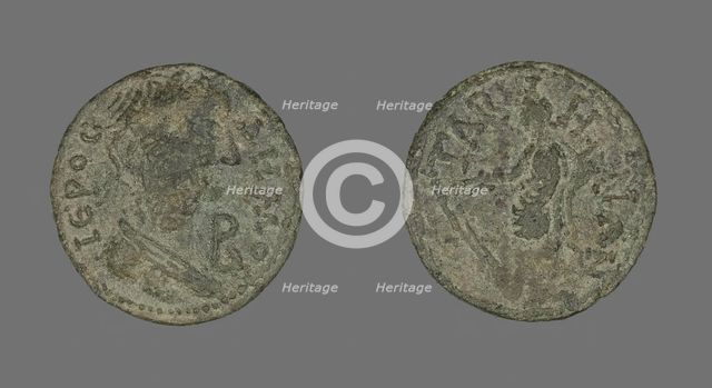 Coin Depicting Populus Romanus, 79-81 or 211-217. Creator: Unknown.