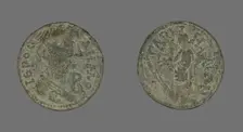 Coin Depicting Populus Romanus, 79-81 or 211-217. Creator: Unknown