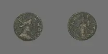 Coin Depicting the Amazon Cyme, 253-268. Creator: Unknown