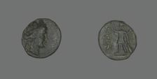 Coin Depicting the Amazon Cyme or the Goddess Tyche, 31 BCE-476 CE. Creator: Unknown