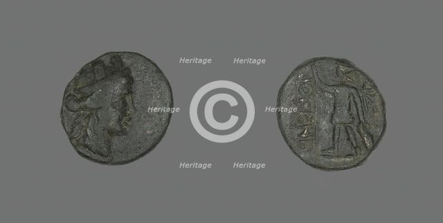 Coin Depicting the Amazon Cyme or the Goddess Tyche, 31 BCE-476 CE. Creator: Unknown.