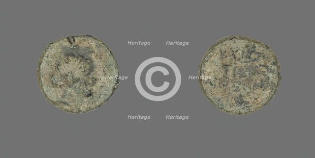 Coin Depicting the Amazon Cyme, about 250 BCE. Creator: Unknown.