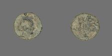 Coin Depicting the Amazon Cyme, about 250 BCE. Creator: Unknown