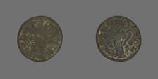 Coin Depicting the Amazon Cyme, about 253-68. Creator: Unknown