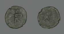 Coin Depicting the Catanian Brothers, 3rd-2nd century BCE. Creator: Unknown