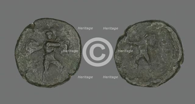 Coin Depicting the Catanian Brothers, 3rd-2nd century BCE. Creator: Unknown.