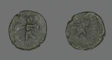 Coin Depicting the Catanian Brothers, 3rd-2nd century BCE. Creator: Unknown