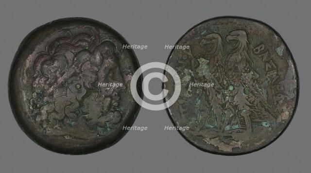 Coin Depicting the God Zeus, 261-247 BCE. Creator: Unknown.