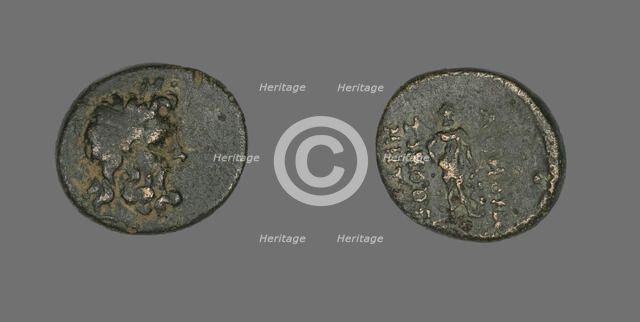 Coin Depicting the God Zeus, mid-1st century BCE. Creator: Unknown.