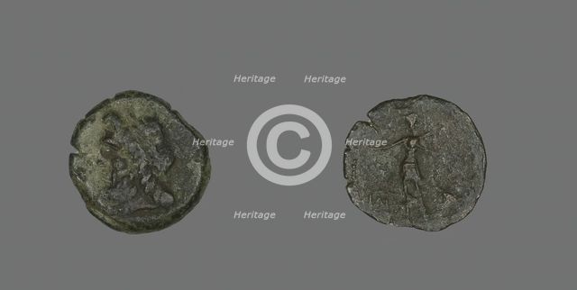 Coin Depicting the God Zeus (?), about 400 BCE or earlier. Creator: Unknown.