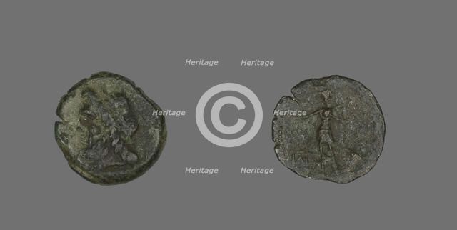 Coin Depicting the God Zeus (?), about 400 BCE or earlier. Creator: Unknown.