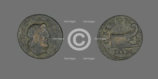 Coin Depicting the God Zeus Akraios, 138-192. Creator: Unknown.