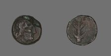 Coin Depicting the God Zeus Ammon, 247-221 BCE. Creator: Unknown